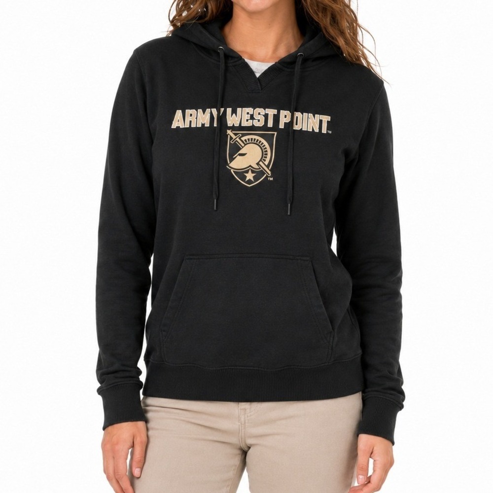 League Collegiate Outfitters Army West Point Women L Black Hoodie Military USMA